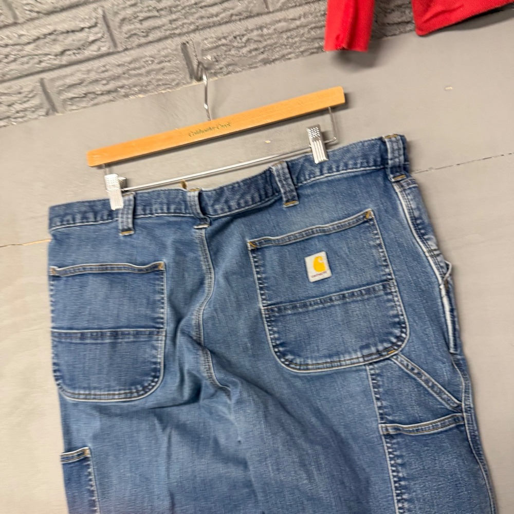 Carhartt Mens Relaxed Fit Carpenter Jeans Medium Wash Blue 40x30 Utility Pants